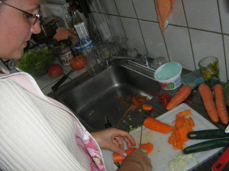 Cathy cooking